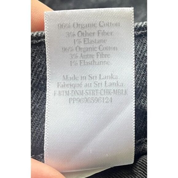 Everlane Black Jeans Sz 26 The Original Cheeky High Waisted Ankle Crop Straight - Picture 11 of 11